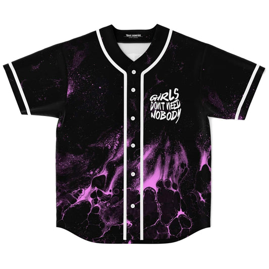 Dom Dolla Black Purple Fluid Rave Baseball Jersey