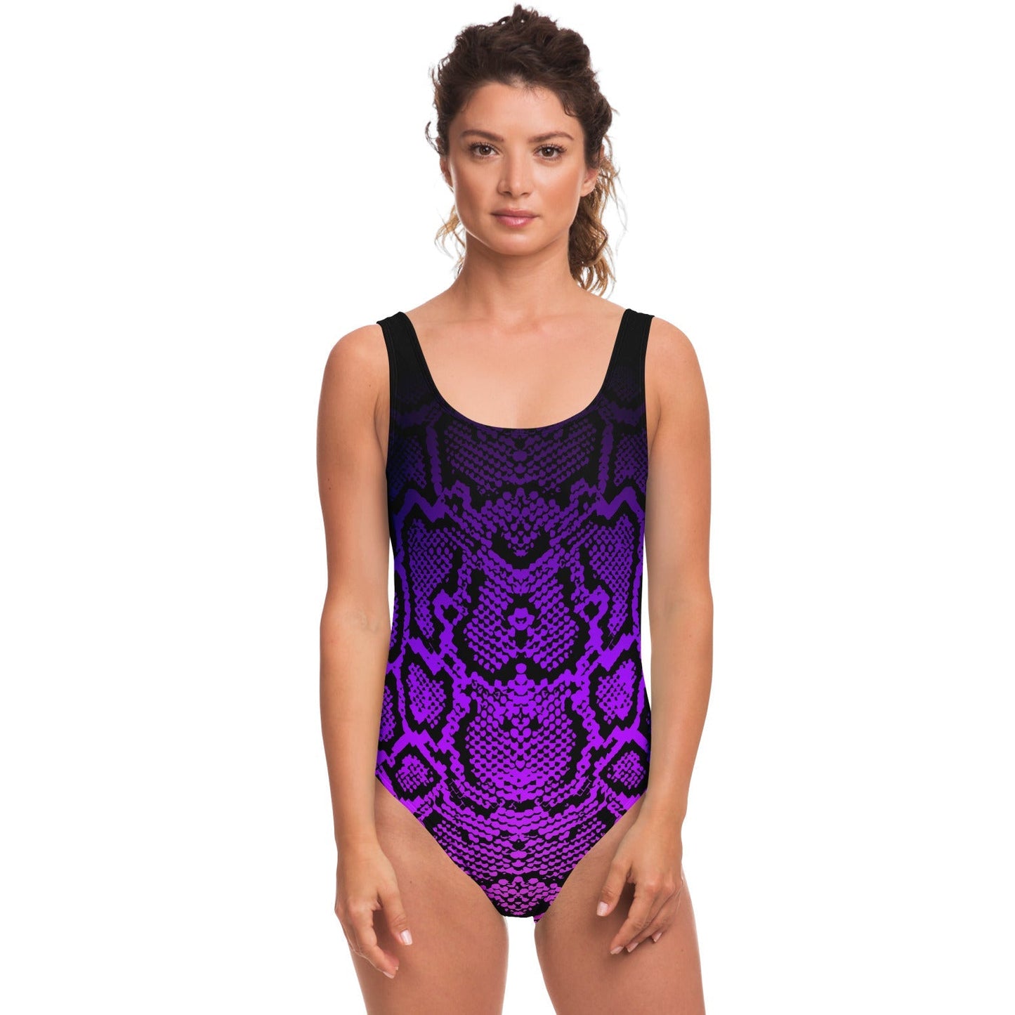 Purple Pink Snakeskin Rave Swimsuit