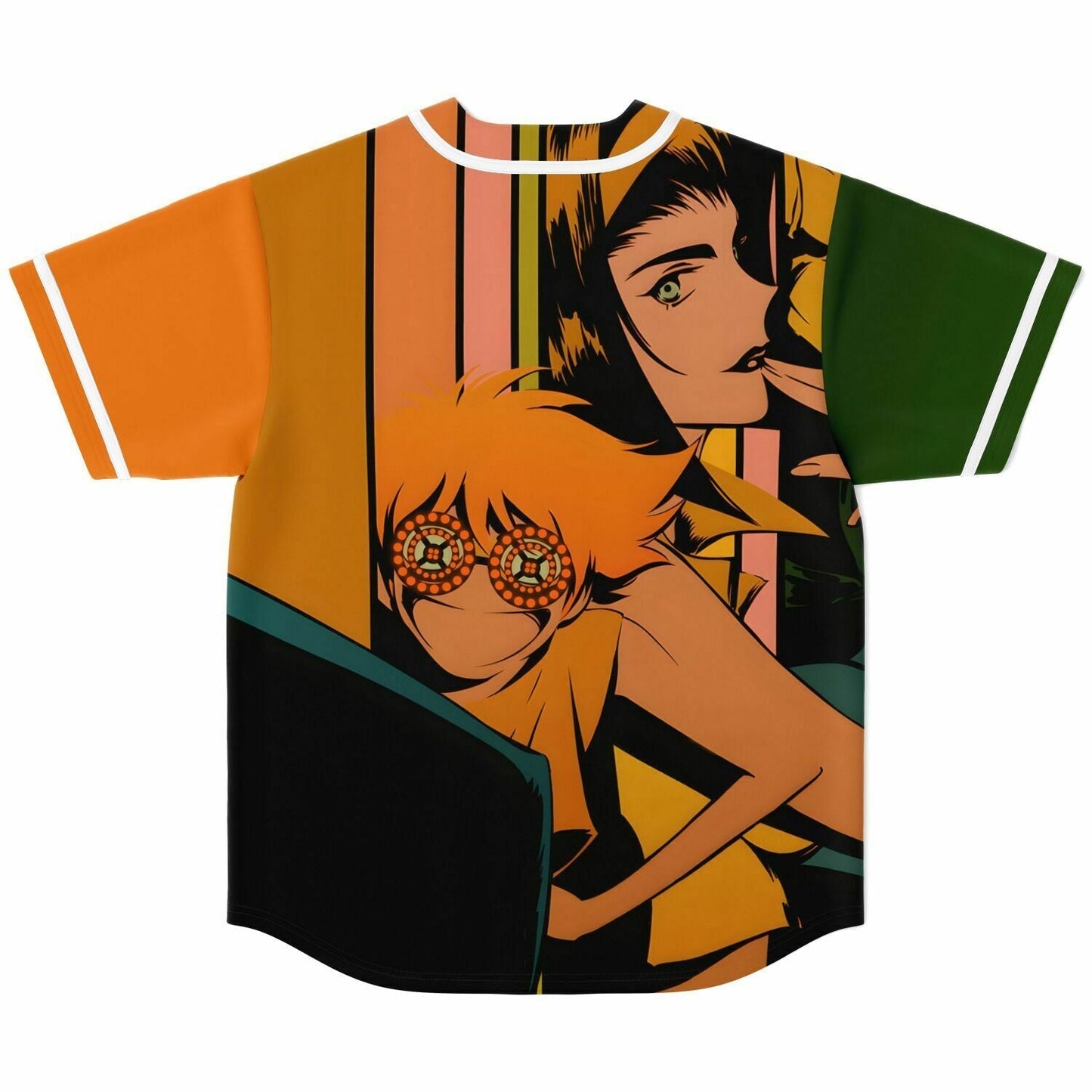 REZZ Olive Green Stylized Anime Rave Baseball Jersey