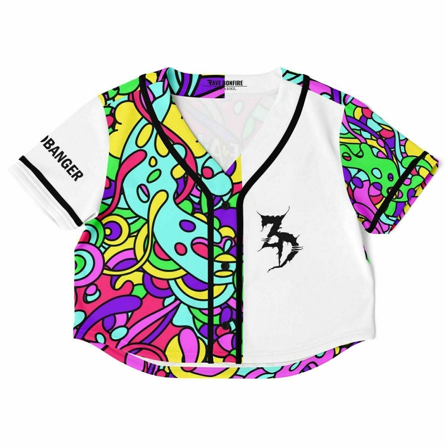 Trippy break my heart and my neck cropped jersey