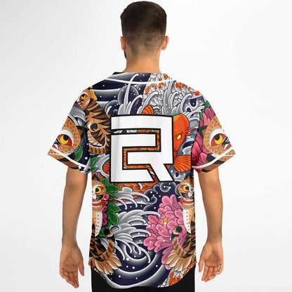 Japanese Irezumi Rave Baseball Jersey