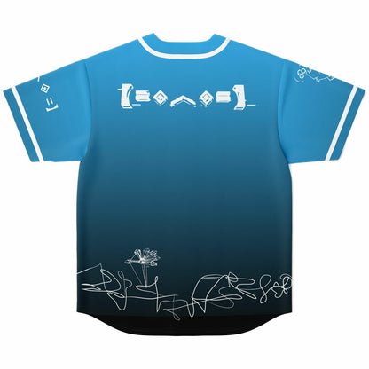 Porter Robinson Sky Blue Minimalist White Rave Baseball Jersey
