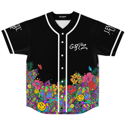 GRiZ Black Green One Rave Baseball Jersey