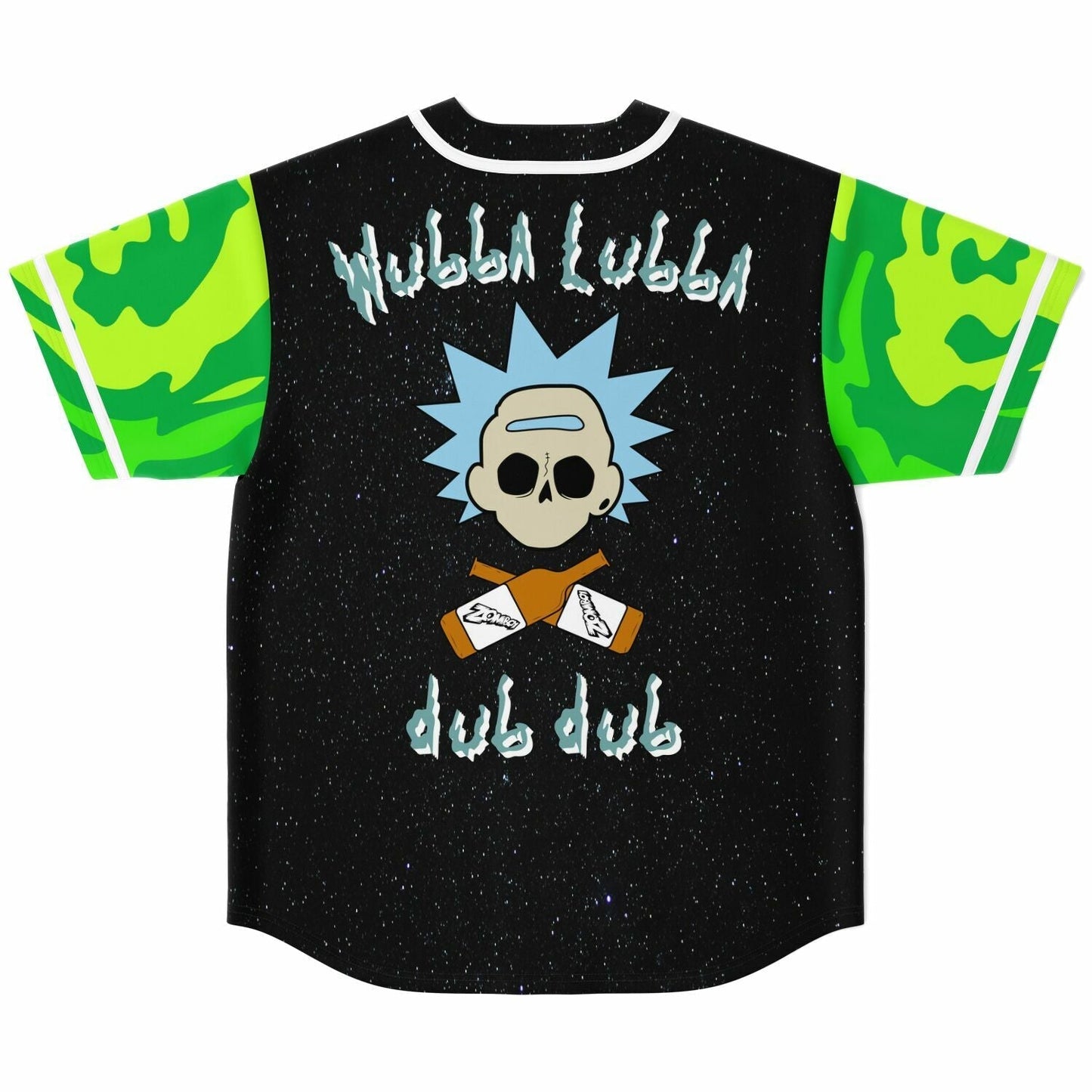 Black Starry Cartoon Mad Rave Baseball Jersey