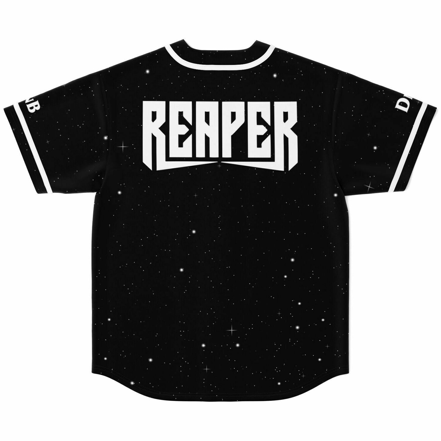 Reaper Black Starfield Rave Baseball Jersey