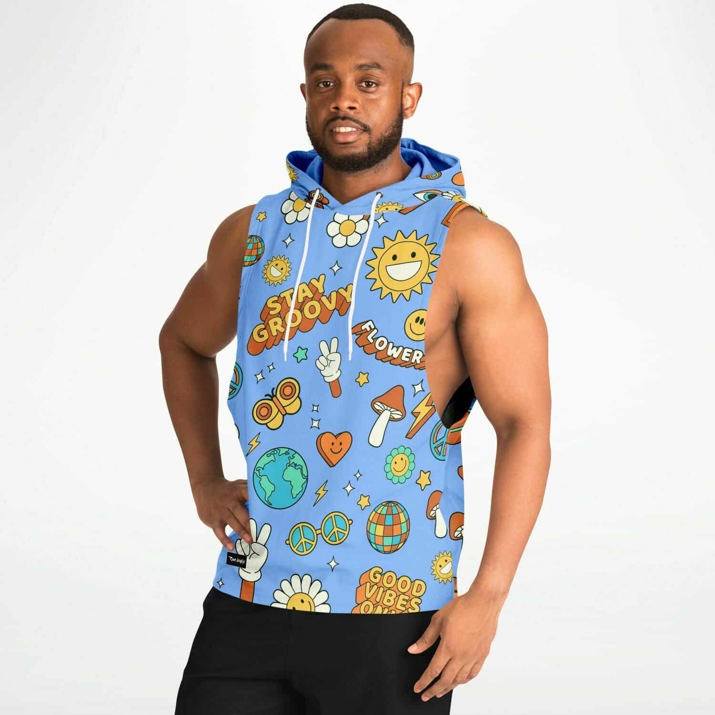 Stay Groovy sleeveless  Hoodie