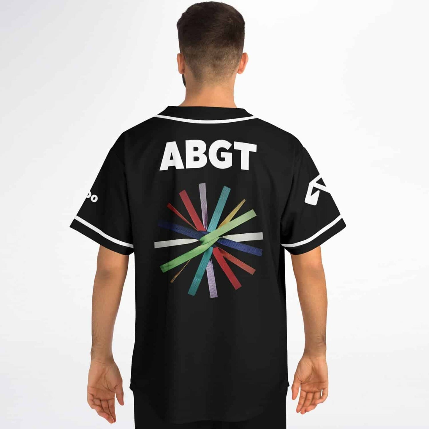 Black Monogram ‘A Rave Baseball Jersey