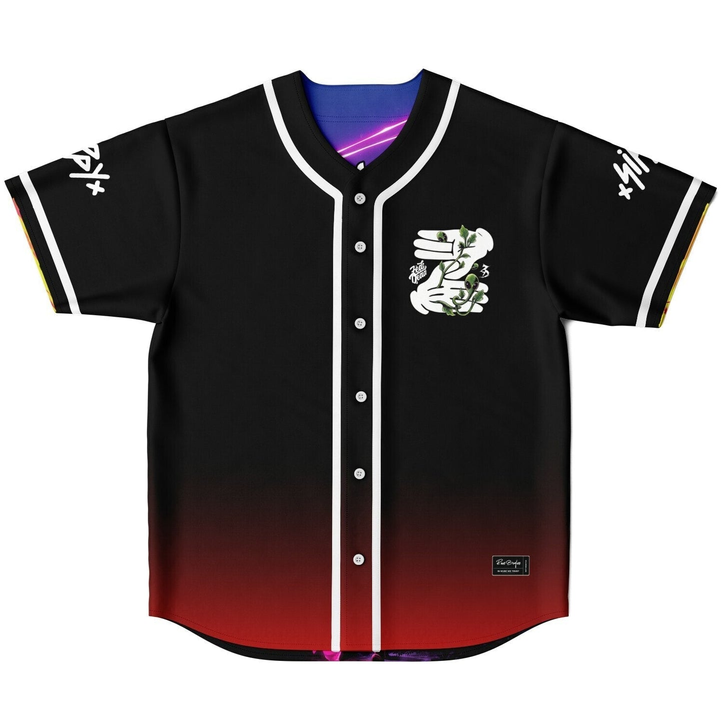 Tape B x Ganja White Night Reversible Baseball Jersey