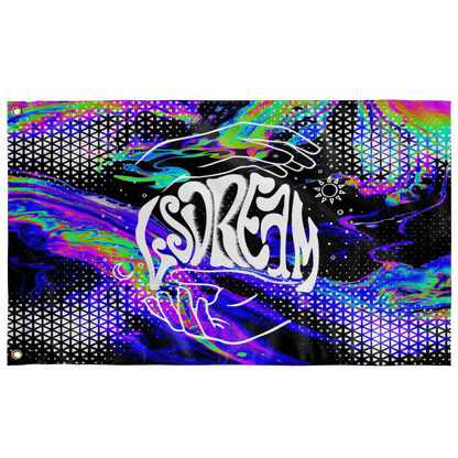 LSDREAM Vivid — Psychedelic Oil Rave Flag