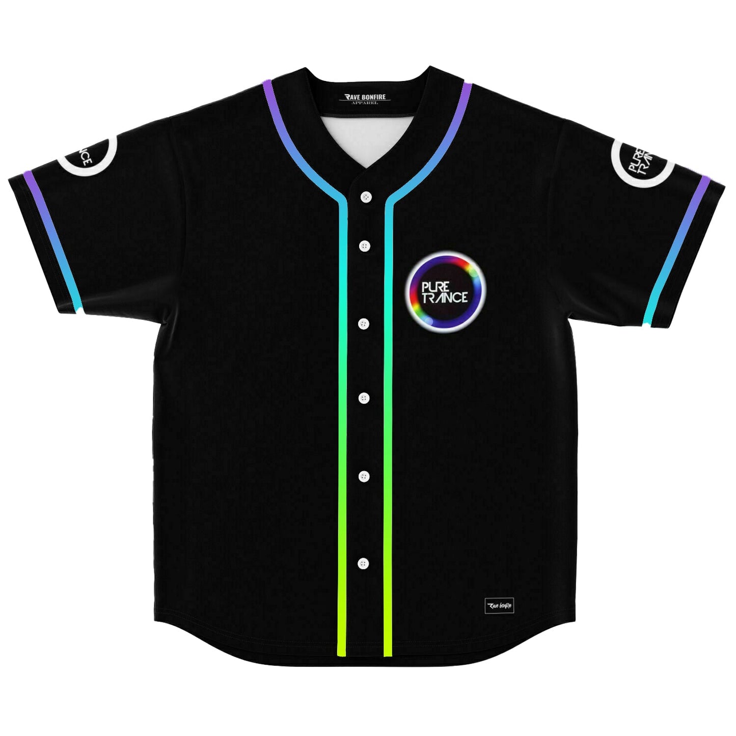 Solarstone Black Mostly Jersey Rave Baseball Jersey